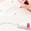 🎨Weihnachtsverkauf 50 % RABATT🖌️🖍️ Doppelspitzenstifte mit 6 verschiedenen Kurvenformen und feinen Spitzen