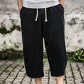 Herren-Freizeithose aus lockerem Leinen
