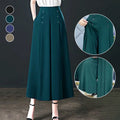 Stilvolle, plissierte Hose mit weitem Bein