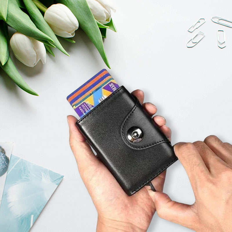 Geldbörse aus Leder mit RFID-Schutz Zweitbild