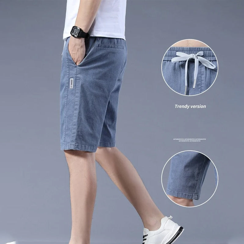 Herren-Fitness-Lauf-Stretch-Freizeitshorts Zweitbild