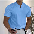 Kurzärmliges Sport-T-Shirt mit V-Ausschnitt