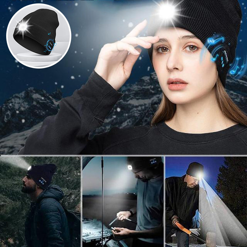 LED-Bluetooth-Mütze mit abnehmbaren Lautsprechern Hauptbild