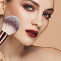 20-teiliges Make-up-Pinselset in Kaffeefarbe