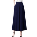 Stilvolle, plissierte Hose mit weitem Bein