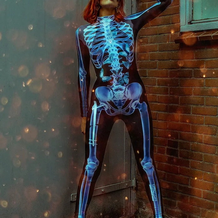 Halloween Sexy Totenkopf Body Hauptbild