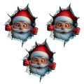 Wandaufkleber-Set Weihnachtsmann