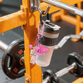 Kreativer Mini-Gymnastik-Hantelplatten-Schlüsselanhänger