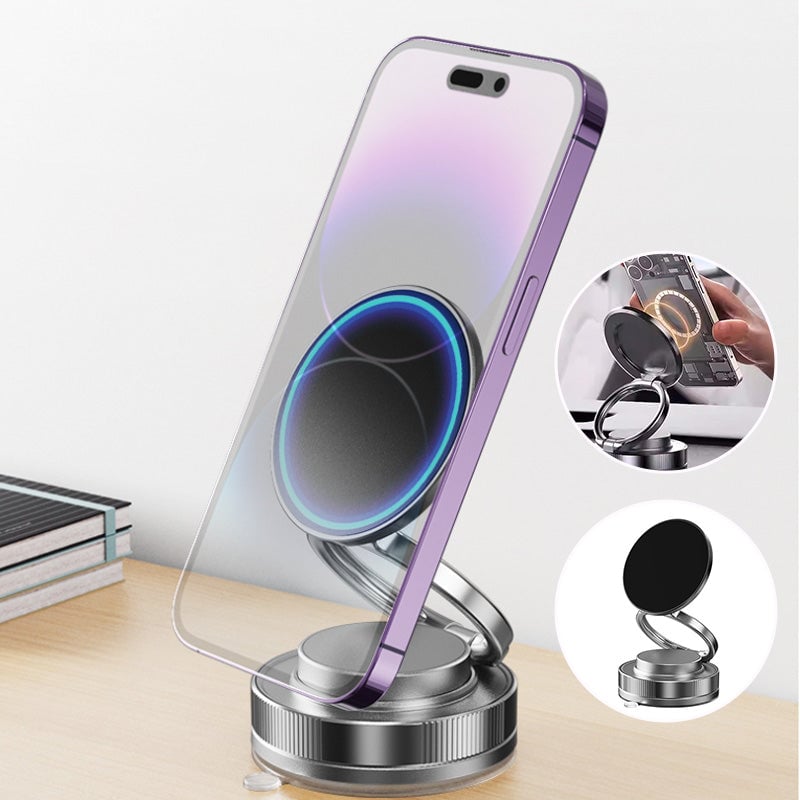 360° verstellbarer Vakuum-Magnet-Telefonhalter Zweitbild