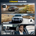 🚘3-Kanal-Dashcam vorne und hinten innen