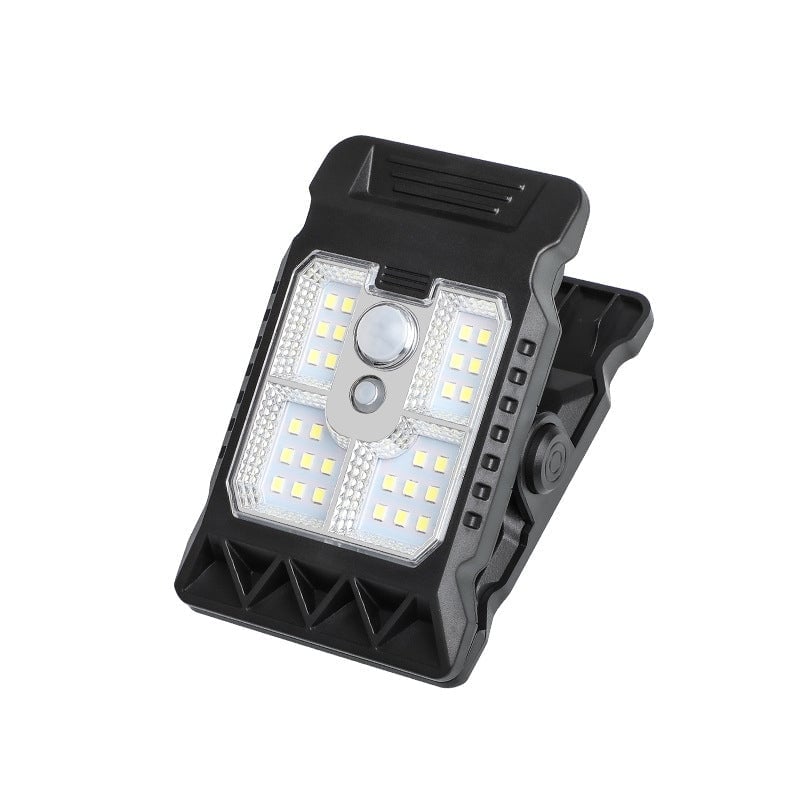 USB- und solarbetriebene Clip-Leuchten mit Bewegungssensor