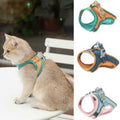 Set mit Weste, Geschirr und Leine für Katzen