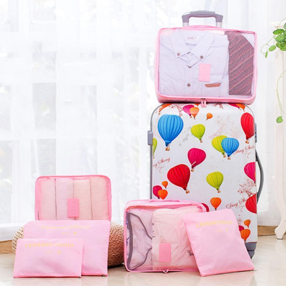 Aufbewahrungstasche für Reisekleidung (1 Set, 6 Stück) Zweitbild