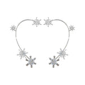 Diamant- und Zirkonia-Ohrringe ohne Löcher