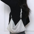 Luxus-Design-Handtasche mit glänzenden Strasssteinen