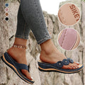 Leichte Blumen-Clip-Toe-Sandalen für Damen