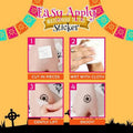Halloween Wasserfester Tattoo Aufkleber-Gruseliges Halloween-Set