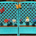 Garten-Blumendekoration aus Schmiedeeisen