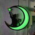 Mond-Schwarze-Katzen-Dekorationen