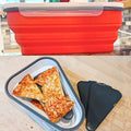Zusammenklappbarer luftdichter Pizzabehälter