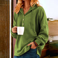 Kapuzenpullover mit Knöpfen