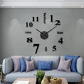 Moderne DIY-Wanduhr ohne Stanzen