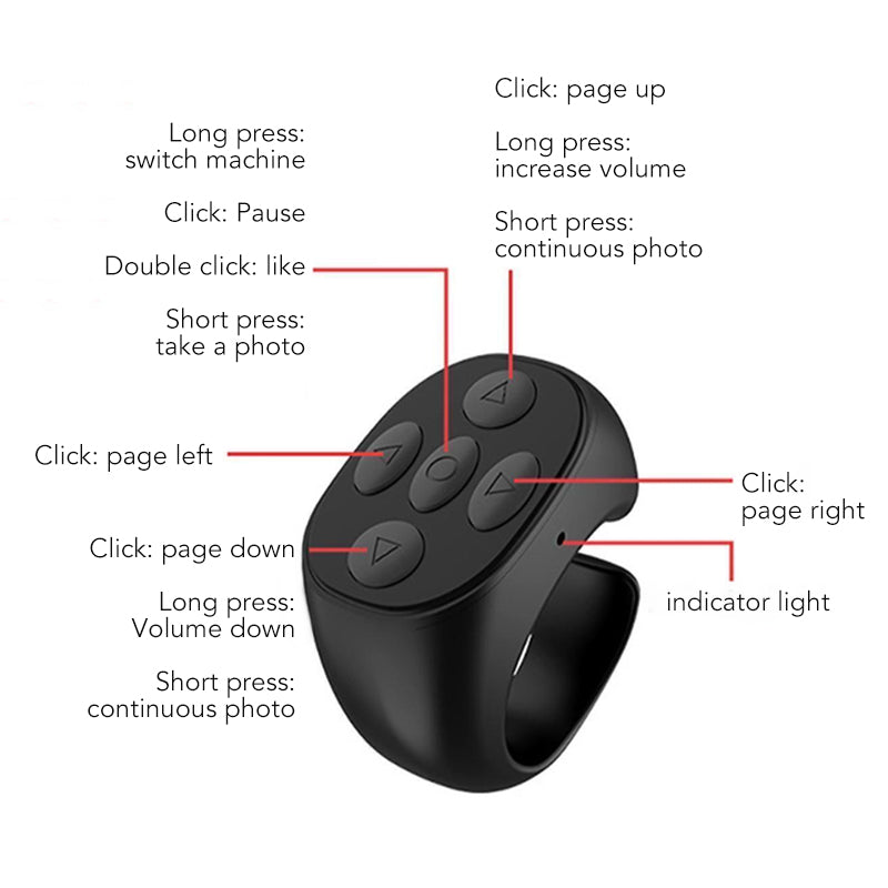 Drahtlose Bluetooth-Fernbedienung per Fingertipp