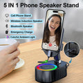 Drahtloser Induktions-Audio-Bluetooth-Lautsprecher 5-in-1-Telefonhalter