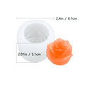 3D-Eiswürfelform aus Silikon in Rosenform