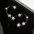 Diamant- und Zirkonia-Ohrringe ohne Löcher