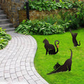 Katzendekoration aus Metall