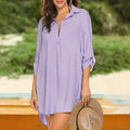 Strandbadebluse mit V-Ausschnitt