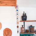 Rohkristall 7 Chakra Edelstein Wanddekoration