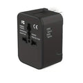 Universeller Reiseadapter mit zwei USB-Anschlüssen