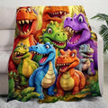 Flanell-Dinosaurier-Nickerchendecke🦖