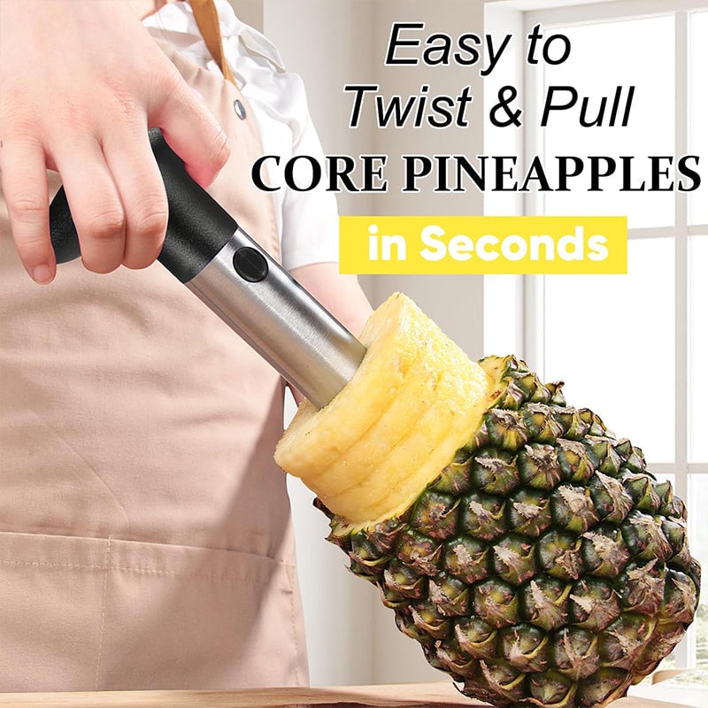 Verbesserter Ananas-Entkerner aus Edelstahl – verstärkter Kernentferner mit dicker Klinge für einfache Fruchtringe Zweitbild