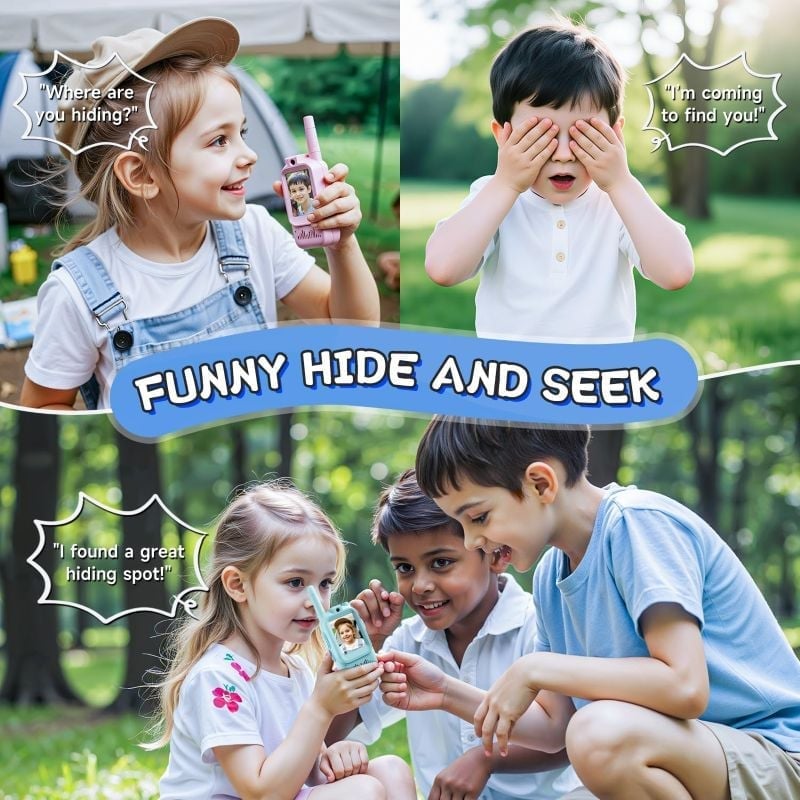 Wiederaufladbare Video-Walkie-Talkies für Kinder Zweitbild