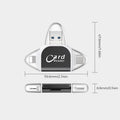 Neuer 4-in-1-Universal-SD-TF-Kartenleser mit mehreren Anschlüssen