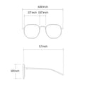 Cat-Eye-Brille mit weißen Diamanten für Damen