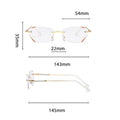 Modische randlose Anti-Blaulicht-Lesebrille