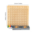 Montessori-Multiplikationsbrettspiel aus Holz