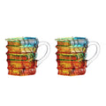 Handbemalte Buchkaffeetasse