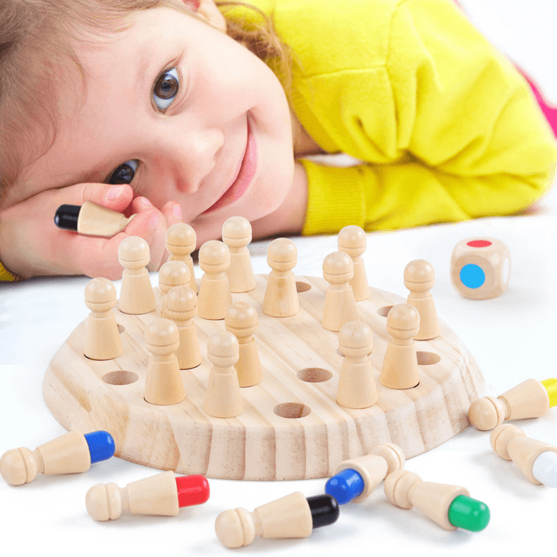 Holz-Memory-Mattetech-Stick-Schach Zweitbild