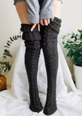 Winterweiche, warme Overknee-Socken, extra lang