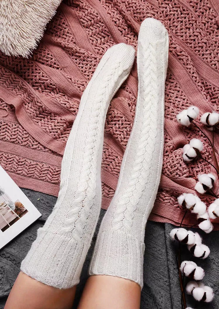 Winterweiche, warme Overknee-Socken, extra lang Zweitbild