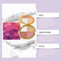 All-in-One-Highlight-, Lidschatten- und Rouge-Palette