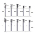 DOMOM 10-in-1 Wolframstahl-Schleifkopf-Set (10 Stück)