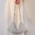 Luxus-Design-Handtasche mit glänzenden Strasssteinen