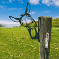 Außenbereich-Garten-Bauernhof-Peeping-Ziege aus Metall, Innendekoration