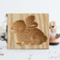 Ausstecher mit Holzmuster